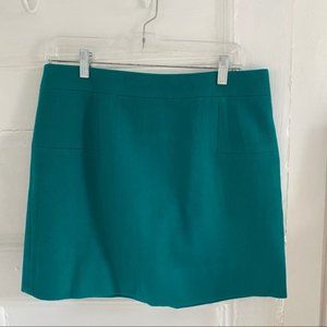 J. Crew Turquoise Mini Skirt
